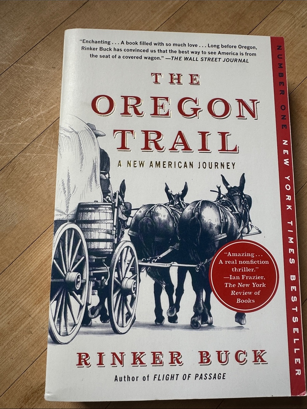 The Oregon Trail — White and Red Paperback Book